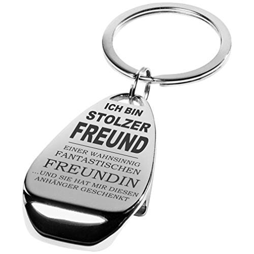 Lieblingsmensch Lieblingsmensch Familien - Schlüsselanhänger Modell: wahnsinnig fantastisch Freund Einer Freundin Porte-clés, 12 cm, Argent (Silber)