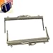 HOUSWEETY 1PC Metal Frame Kiss Clasp Arch For Purse Bag Bronze 19cm x 8.5cm