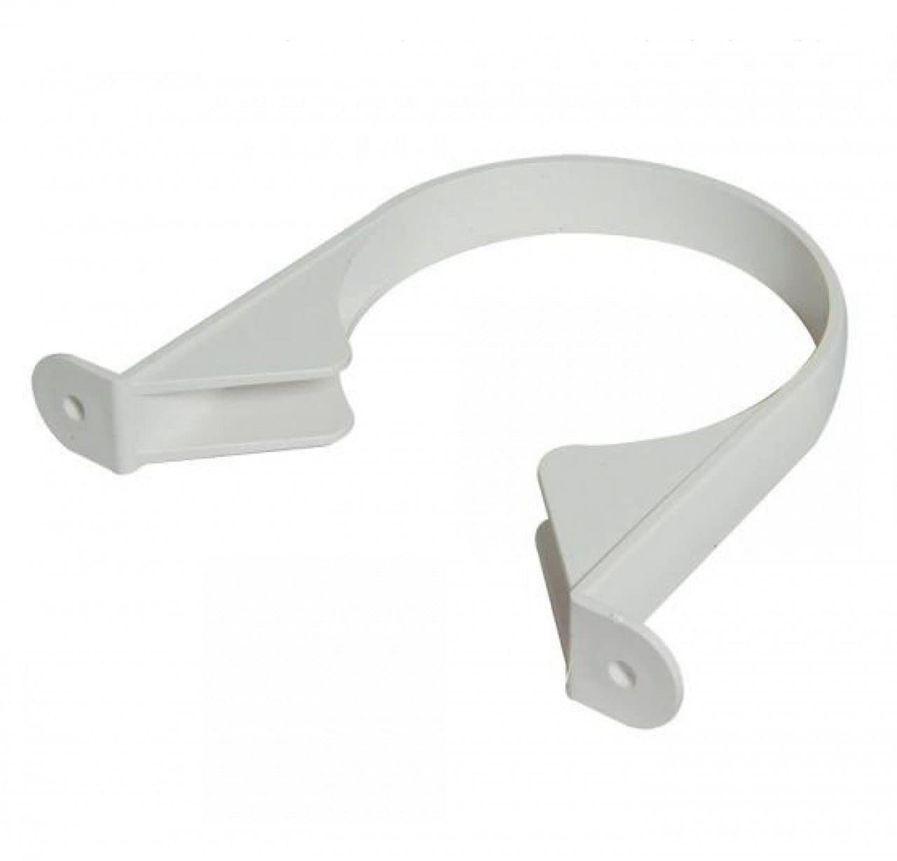 FLOPLAST 110mm Soil Pipe Clip White - Bag of 5