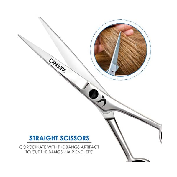 Candure-Hairdressing-Barber-Hair-Scissor-for-Professional-Hairdressers-Barbers-Stainless-Steel-Hair-Cutting-Shears-For-Salon-Barbers-Men-Women-Children-and-Adults Candure Hairdressing Barber Hair Scissor for Professional Hairdressers Barbers Stainless Steel Hair Cutting Shears - For…