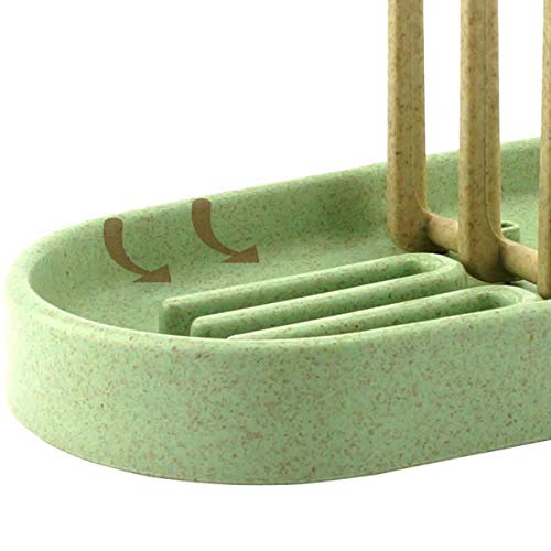 Yesbaby Detachable Drying Rack Baby Feeding Bottle Dryer Cleaning Cup Stand Holder Nipple Shelf Drying for Bottles (Color : Green) - Thumbnail 5
