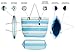 Beach Bag By Pier 17 - Beach Tote Bag withTop Zipper Closure, Cotton Rope Handles, 2 Inner Pocket, Built-In Inner Backing for Extra Durability - L20