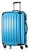 Hauptstadtkoffer Luggages Sets Glossy Suitcase Sets Hardside Spinner Trolley Expandable (20', 24' & 28') TSA (Cyan blue)