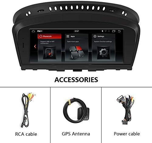 Double Din Car Player,8.8 Inches for BMW Five Series Car DVR Parking MP5 Player DVD + GPS + FM/AM Radio/RDS/Bluetooth/SD/USB/SWC / 4G / Wifi Support