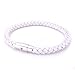 JEWELRIESHOP Braided Leather Bracelets for Mens Women Woven Wrap Bracelet Magnetic Lock Clasp Genuine Leather Bracelet Wristband Vintage Cuff Bracelet Leather Jewelry Friendship Couple Bracelet
