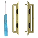 MoKo Lugs / Connectors / Clasps for Apple Watch, Apple Watch Band Replaceable Metal Connection Adapter for 42mm Apple Watch Series 1 Series 2 All Models (Not Fit 38mm Versions), GOLD