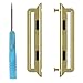 MoKo Lugs / Connectors / Clasps for Apple Watch, Apple Watch Band Replaceable Metal Connection Adapter for 42mm Apple Watch Series 1 Series 2 All Models (Not Fit 38mm Versions), GOLD