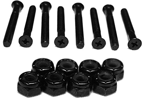 Standard Black Skateboard Hardware Set - 1