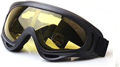 Ski Goggles Snowboard Glasses Mask Men Women Anti fog Black Yellow