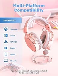 Gaming Headset for PS4, Noise Cancelling Over Ear