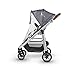2018 UPPAbaby Cruz Stroller -Jordan (Charcoal Melange/Silver/Black Leather)