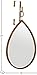 Amazon Brand – Rivet Rain Drop Oval Hanging Wall Mirror, 24 Inch Height, Weathered Finish