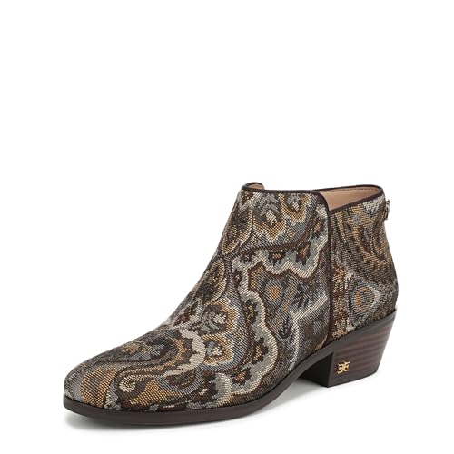 Sam Edelman Women's Petty Ankle Boot Olive Paisley Multi 5 M