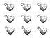 ALIMITOPIA 30pcs Sister Charm,Heart Shape Double-faced Sisterhood Pendant for DIY Bracelet Necklace Jewelry Making Findings(Antique Silver)