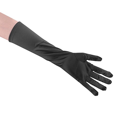Women Satin Bridal Gloves Long Elbow Pageant Gloves for Wedding Dress Party - Thumbnail 2