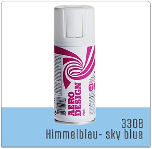 Aero Design Farbspray Sprühlack 150 ml - ALLE FARBEN (HIMMELBLAU - 3308