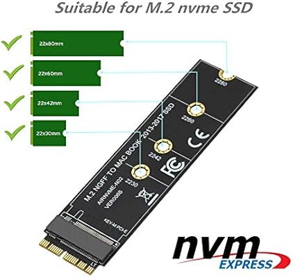 M 2 Nvme Ssd Convert Adapter Card For Upgrade Macbook Air 13 17 Amazon Sg Electronics