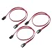 Cable Matters 3-Pack Straight SATA III 6.0 Gbps SATA Cable (SATA 3 Cable) Red - 24 Inches primary