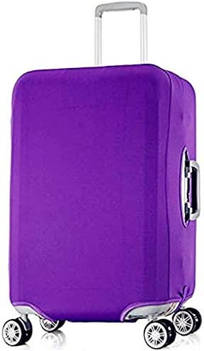 Fit for 22-25 Inch Luggage cover Travel Suitcase Cover Protector Elastic Suitcase Cover Washable Luggage Anti-Scratch Stretchy Protector (Purple, M)