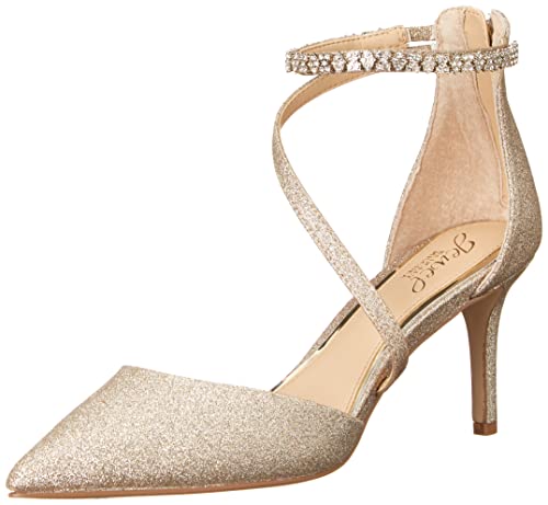 Jewel Badgley Mischka Alaia Pointed-Toe Kitten Heel