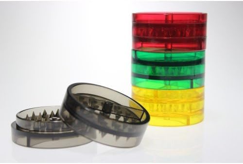 PLASTIC POLLEN GRINDER 2.0" ASSORTED COLORS PACK OF 1