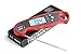 ConCase Digital Meat Probe Thermometer Quick Instant Read Foldable Gauge Cooking Tool for BBQ Grill, Roasting, Smoker Auto Shut Off, Waterproof, Backlit, Red Electronic Grilling Accessories