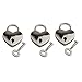 Mini Heart Shaped Padlock with Key - 3Pcs Small Heart Lock with Key Love Locks with Same Keys Tiny Locks with Keys - Cute Lock and Key Gifts for Wedding Small Metal Lock for Jewelry Storage Box