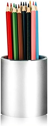 Pen Holder,TR-shop High-grade Modern Waterproof Aluminum Desk Pencil Holder for Home School Office