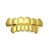 NewKelly 1 Set Men Women Gold Plated Hip Hop Teeth