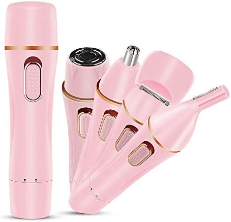 レディースシェーバー 敏感肌用 電気シェーバー 輸入 女性 1台4役 多機能 フェイスシェーバー ムダ毛処理 顔 Vio 足 髭 眉 鼻 乾湿両用 持ち運び便利 背中 脇 全身適用 男女兼用 Ipx6防水