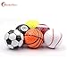 MarketBoss 6 PCS Golf Balls (Basketball, Football, Volleyball,Tennis, Baseball, 8-Ball) Double-Layer Construction 75% Strong Resilience Force Sports Practice Novelty Balls Golf Balls Gift