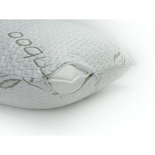 Hotel Comfort Premium Bamboo Memory Foam Pillow Queen Size Set