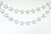 2-Pack,Silver star Garland, Silvery Christmas galaxy banner, Twinkle Twinkle Little Star garland Christmas garland, Christmas decor, Silver Baby shower(4 inch in Diameter, 13 Feet)