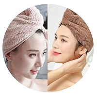 Amazing21 Super Absorbent Hair Drying Towel Turban Bathing Cap Bathrobe Hat Head Wrap Gift,Pink