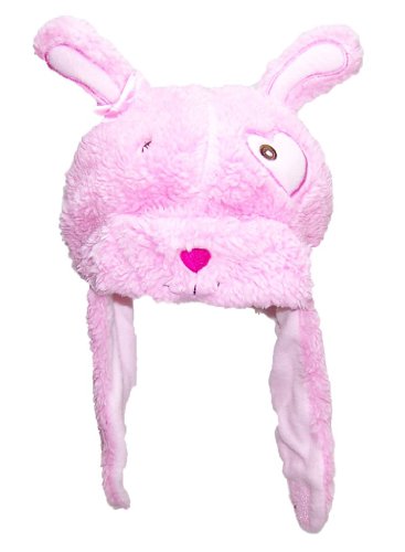 Best Winter Hats Girl's Baby/Toddler Fleece Hat with Puppy Face (One Size) - Light Pink