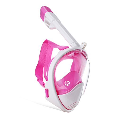 180° Full Face Snorkel Mask- Koolife GoPro Compatible Snorkel Set Prevents Gag Reflex with Tubeless Design - Thumbnail 7