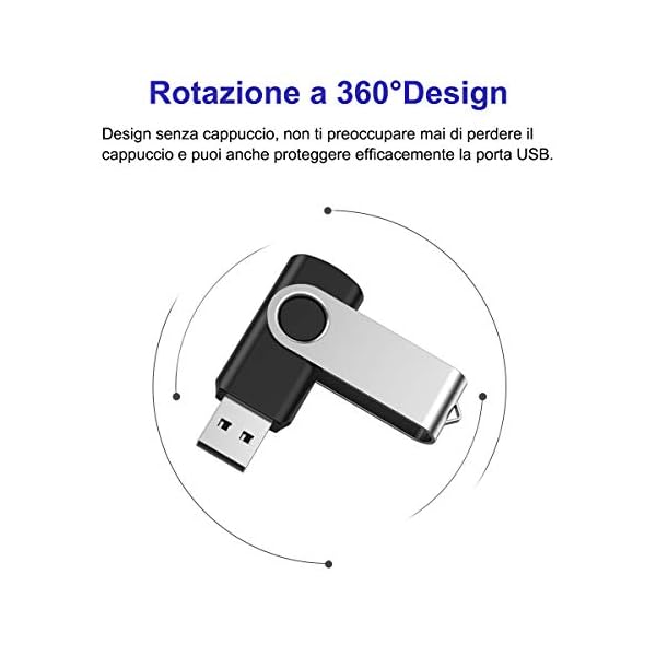 2 GB 2 GB SRVR USB-Stick mit Seil (mehrfarbig) 8G 2 colori – Bild 8