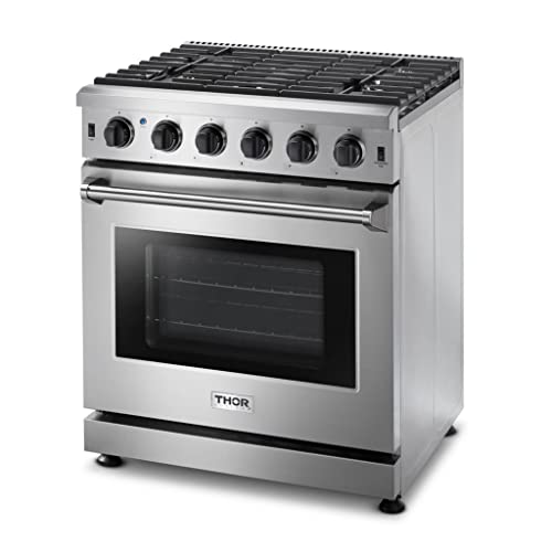 Thor Kitchen 30 inch Freestanding ProStyle Gas Range with 4.55 cu.ft