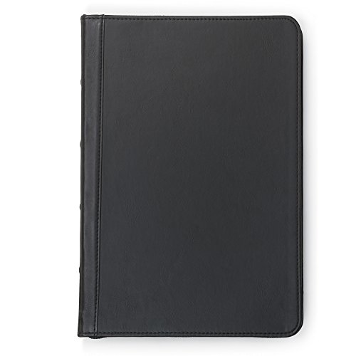 Samsill Vintage Portfolio/Zipper Faux Leather Portfolio, Book Style