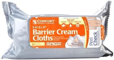 Comfort Shield Incontinence Barrier Cream Cloths - 24 ct, Pack of 2
