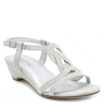 London Fog Womens Macey Demi-Wedge Dress Sandals: Amazon.ca: Shoes & Handbags