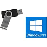 Bootable USB Drive for Windows 11 &ndash; NO TPM Requirement - 8GB USB Installer for Setup &amp; Recovery &ndash; UEFI/Legacy Compatible