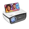 Portable Mini Bluetooth Projector with WiFi, COOAU Outdoor Movie Projector Supported 1080P Compact Home Projector…