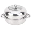 SunshineFace Voedsel Stoompot, 28 cm RVS Enkele Laag Stockpot Hotpot Voedsel Stoompot Kookgerei Huishoudelijk Koken