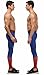 Red Plume Men's Compression Elastic Tight Leggings Sport Spider Printing Pants