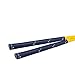 Acstar Two Way Junior Golf Putter Graphite Kids Putter Both Left and Right Handed Easily Use for Kids Age 3-5(Gold Head+Yellow Shaft+Blue Grip,25 inch,Age 3-5)