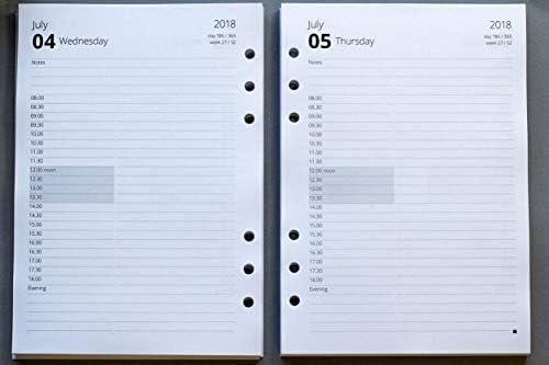 Mid- Year A5 Appointment Day per Page Refills 2019-2020 | Custom Start Month (A5 - Starting September (2019)) …
