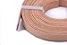 KONMAY 3 Meters 10.0x2.0mm Soft Flat Real Cowhide Leather Cord/straps (Natural)