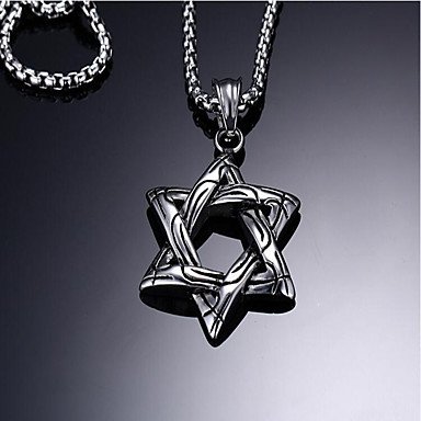 Burenqi B07bsb2zgc メンズスターシェイプペンダントネックレス チタンペンダントネックレスギフトデイリーコスチュームジュエリー2個 セット アクセサリー 在庫僅少 Amansbistropa Com
