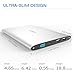 VINSIC 20000mAh Power Bank, Dual USB Portable External Big Size Battery Charger for Smartphones and Tablet PC, Silver